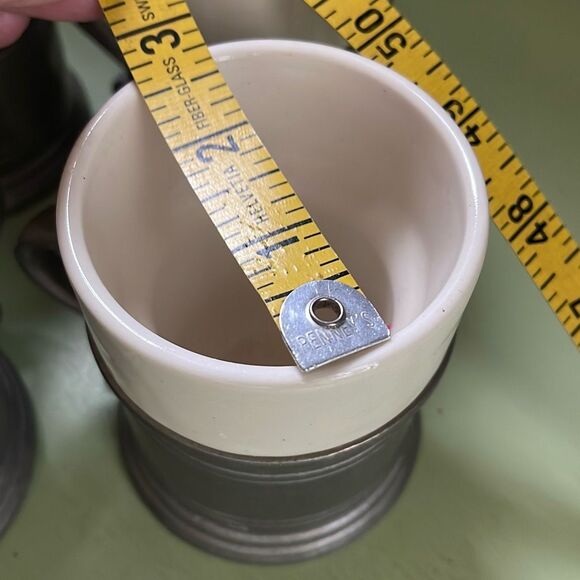 Four PC. 1972 RWP Wilton Columbia PA Armetale Hot/ Cold cups - Picture 9 of 9